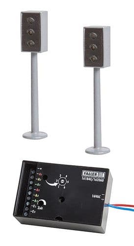 Faller 162060 Car System - LED Traffic Lights (2) with Electronics
