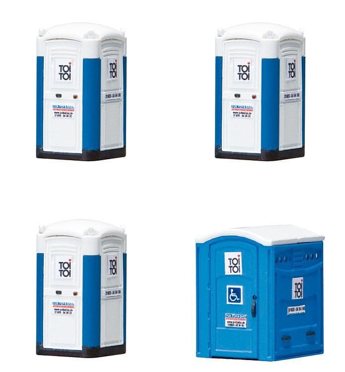Faller 180543 HO Scale TOI TOI Portable Toilets