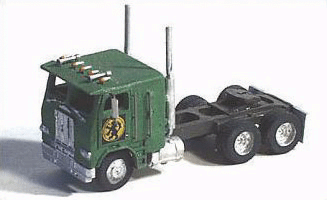 GHQ 52005 American Trucks - (Unpainted Metal Kit) -- 1975 Cabover Semi Tractor