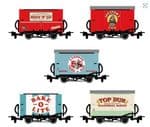 GRAA050- PECO R/Stk RTR OO-9 Box Van W&G Aardman 50th Anniv. Wagon Collectors Set