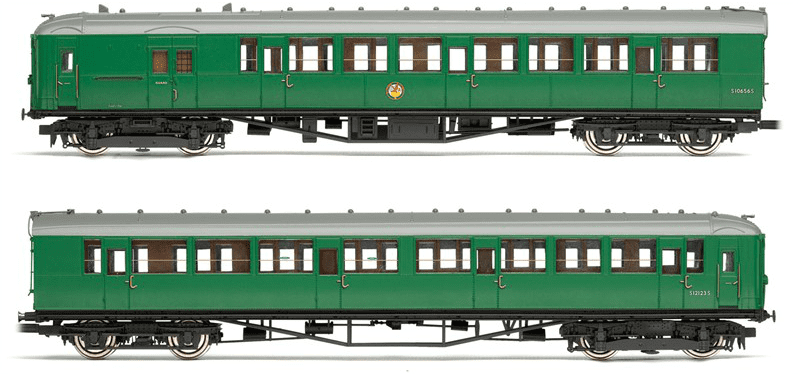 2 Bil Train Hornby R3177 SR 2-BIL 2 Car Electric Multiple Unit Train Pack NRM