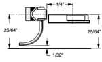 Kadee 24 20 Series Coupler Short (1/4'') Underset Shank (2pr)