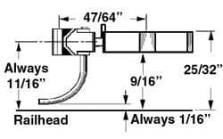 Kadee 804 Standard Medium Centreset Shank Plastic Coupler (1pr)