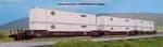 Kato 106-6185 Gunderson MAXI-IV 3 Unit Car BNSF 253770 Hub Containers