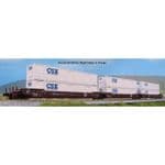 Kato 106-6186 Gunderson MAXI-IV 3 Unit Car BNSF 253806 CSX Containers