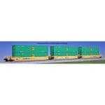 Kato 106-6187 Gunderson MAXI-IV 3 Unit Car TTX 732256 EMP Containers