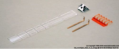 Kato 11-214 K11-214 Scale: 1:150, N Warm White LED Coach Lighting Set (6)