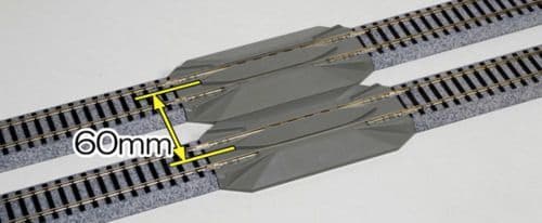 Kitto Rails Rails Kato 2-142 123mm 4 7/8 inch Crossing/Re-Railing Track