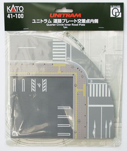 Kato 41-100 UNITRAM Quarter Circle Inner Road Plate