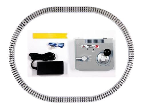 Kato 52-850 OO9  1/76 Scale   UNITRACK NARROW GAUGE OVAL TRACK SET WITH SX POWER PACK