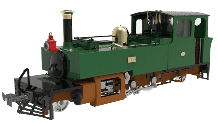 LHT-7NS-006S Lynton & Barnstaple Manning Wardle 2-6-2 TAW Southern Livery 1930-1931 (late Cab) DCC Sound Fitted