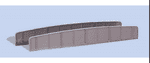 LK10    Peco Lineside Girder Bridge Sides (2) - Plate OO/HO