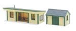LK16 Peco: 'MANYWAYS' SERIES LINESIDE KITS Platform Shelter & Hut, timber type