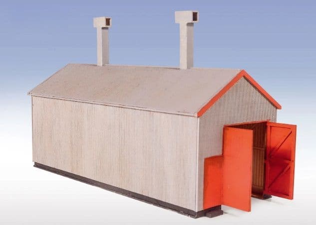 LK220 Peco OO/HO/OO-9 Corrugated Engine Shed Lasercut Kit