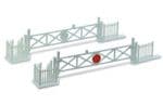 LK50 Peco Level Crossing Gates (4) with Wicket Gates and Fencing