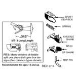 Micro Trains 1130  N Scale Unassembled long T shank coupler conversion