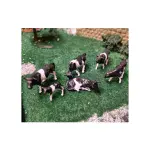 miniocity 076-501 Black & White Cows (6) Figure Set
