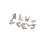 miniocity 076-504 Unpainted Birds (12) Figure Set