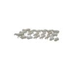 miniocity 076-506 Unpainted Sheep (20) Figure Set