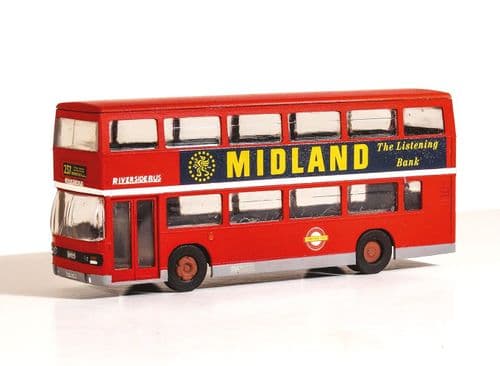Modelscene 5501 Leyland Olympian Double decker Bos London Bus--Riverside Livery