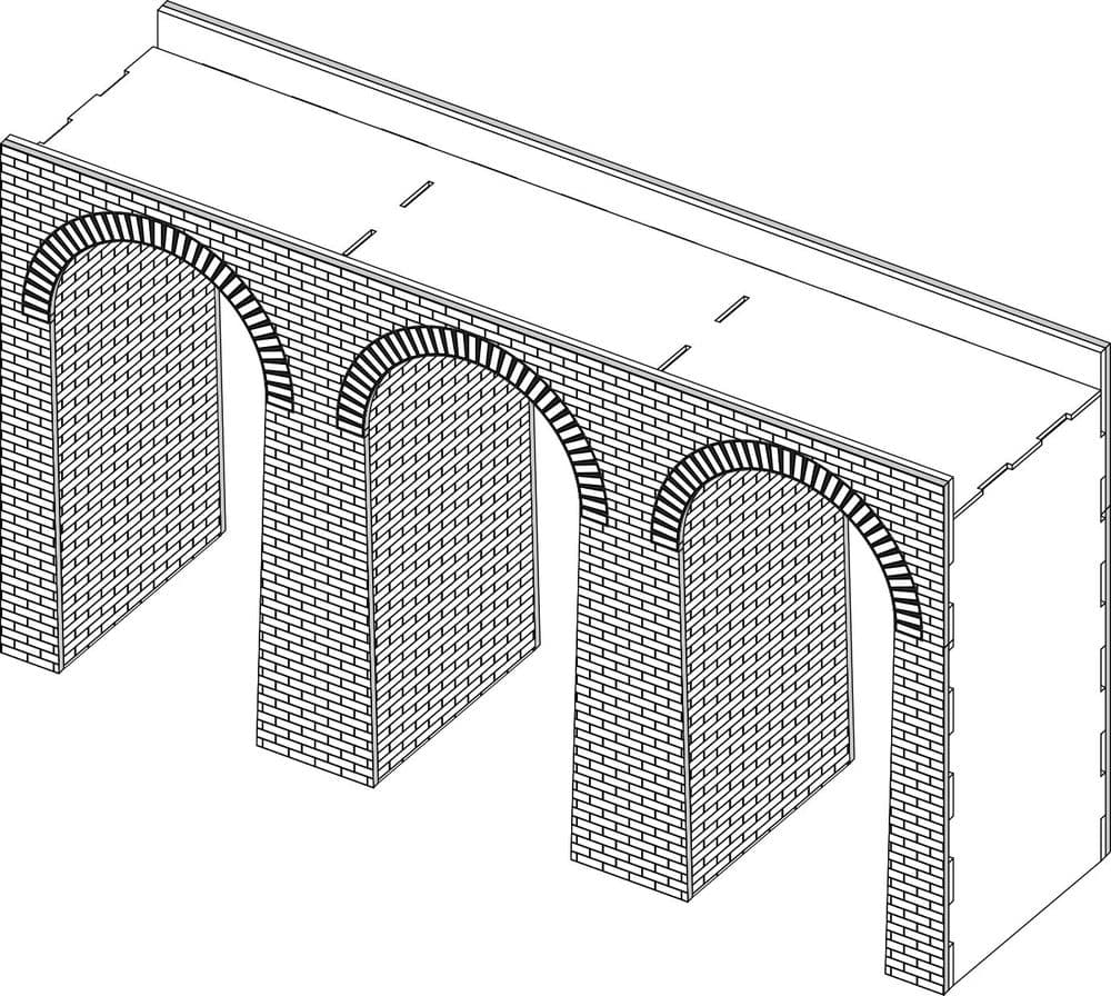N Gauge single track viaduct kit