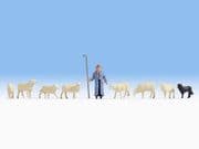 Noch 15748 Shepherd (1) Sheep (7) & Sheepdog (1) Figure Set