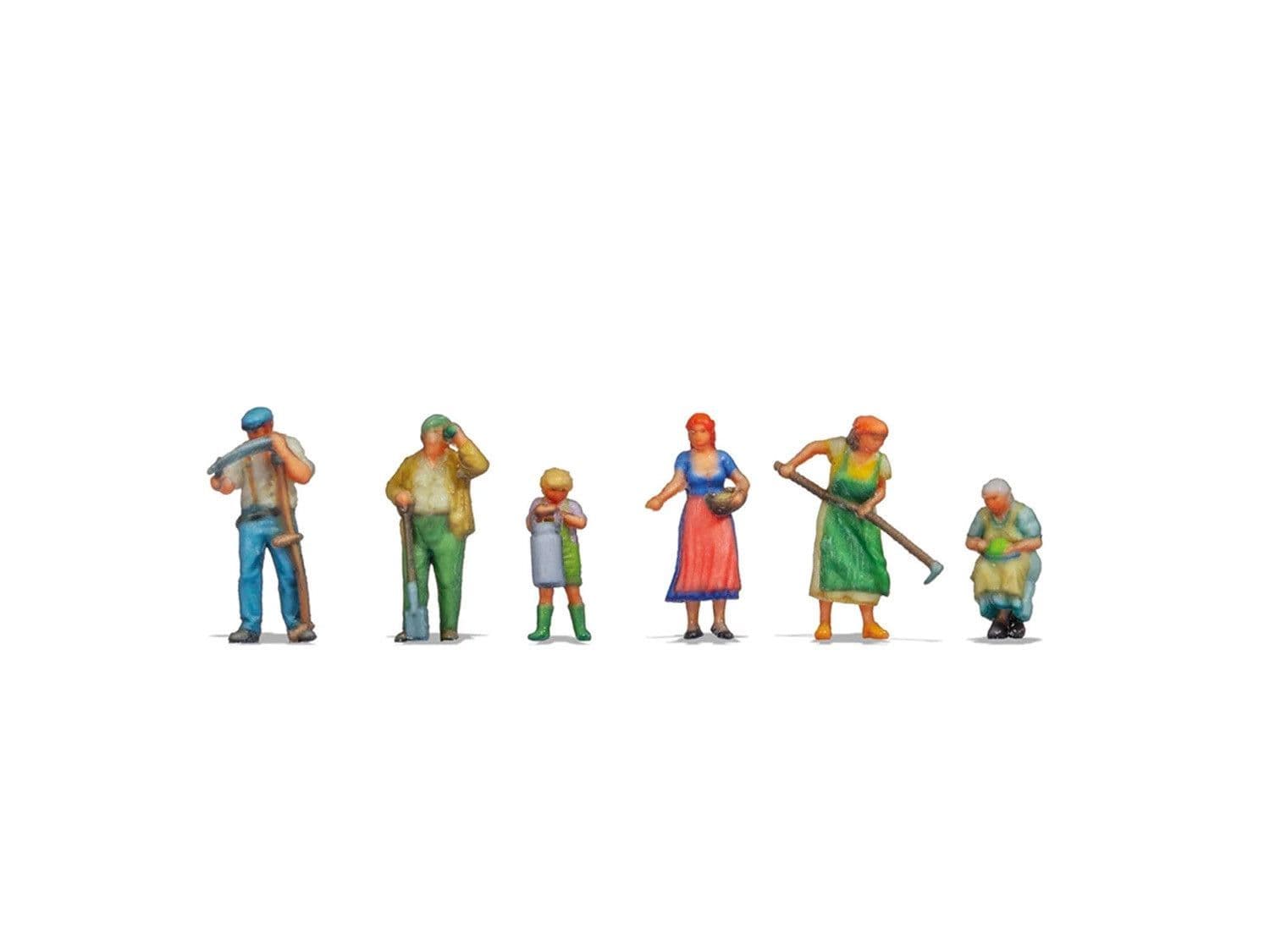 Noch 44504 Scale Z Farmers 6 3D Master Figure Set 1