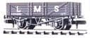 NR-40M Peco: (RAILWAY COMPANY SERIES 10 FT WHEELBASE ) Mineral, 5 plank LMS, light grey