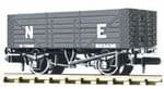 NR-41E Peco: (RAILWAY COMPANY SERIES 10 FT WHEELBASE ) Coal, 7 plank LNER, grey