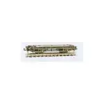 NR122B Peco: Brake Van Chassis Kit 15 ft Wheelbase steel type sole bars