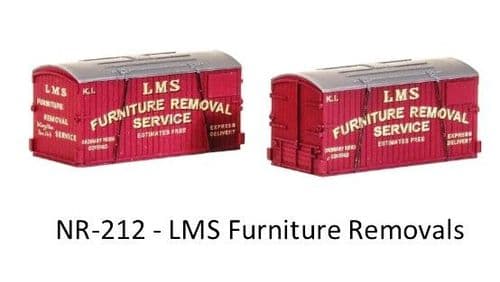 NR212  Peco - LMS Furniture removals (pack of 2)