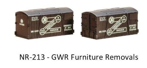 NR213 -Peco  GWR Furniture removals (pack of 2)