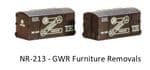 NR213 -Peco GWR Furniture removals (pack of 2)