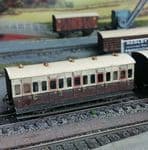 OCWW ALTT120   042 1:120 Scale GWR 4-Wheeled Coach Kit Diag. S2 all Third