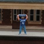 OO Gauge 1:76 Football Fan Chelsea FC Painted Figure
