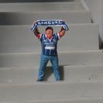 OO Gauge 1:76 Football Fan Rangers Painted Figure (1) (2)