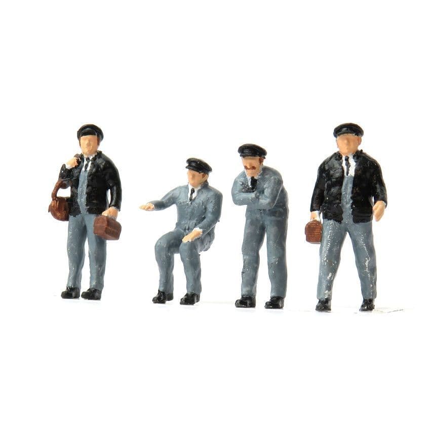 OSBF0063 OO Gauge Loco Crew 4 pack UNPAINTED