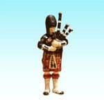 OSBF067 OO Gauge Scottish Piper Figure (UNPAINTED)