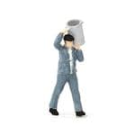 OSBF077 OO Gauge Binman Figure (UNPAINTED)