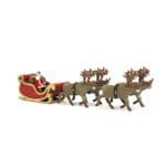 OSBF100 OO Gauge Santa Claus with Reindeer & Sleigh