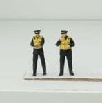OSBF128 OO gauge British Transport Police Officers ( pack 1) (painted figures)