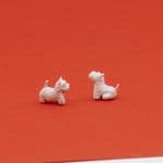 OSBF157 OO Gauge Figures West Highland Terrier (painted) (X2)