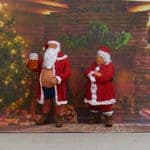 OSBF208 OO Gauge Figure Set – Boxing Day Santa & Wife (Hand-Painted)