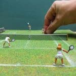 OSBF224 OO Gauge Tennis Players X 4 (painted)