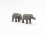 OSBFN087 N Gauge Elephants x 2 (1/148) (painted)