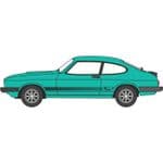 Oxford Diecast 120CAP009 Ford Capri Mk3 Peppermint Sea Green