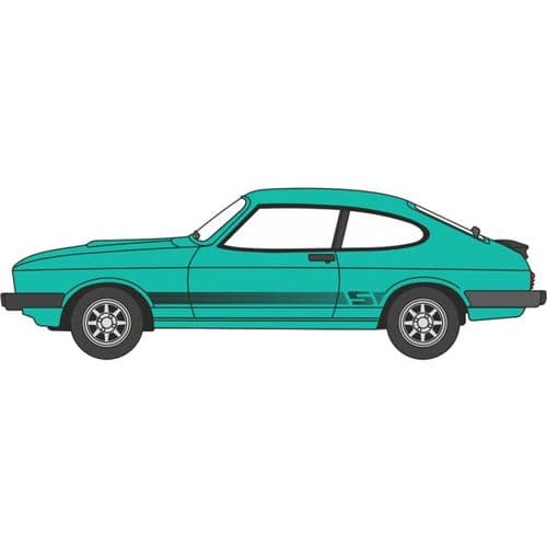 Oxford Diecast 120CAP009 Ford Capri Mk3 Peppermint Sea Green