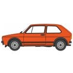 Oxford Diecast 120GF001 VW Golf GTI Mars Red