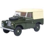 Oxford Diecast 43LR2S008 Land Rover Series II SWB Canvas Bronze Green