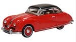 Oxford Diecast 76ATL005 Scale: 1:76, OO Austin Atlantic Saloon Ensign Red